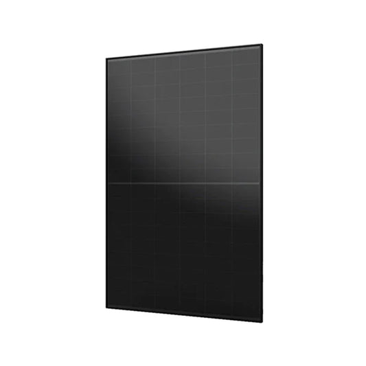 AIKO 440W fotovoltinis modulis, N-type, pusiau grūdintas dvigubas stiklas, dengtas 2,0 + 2,0 mm, Full black, 30 mm, MC4-Evo2 jungtis, 1200 mm laidas