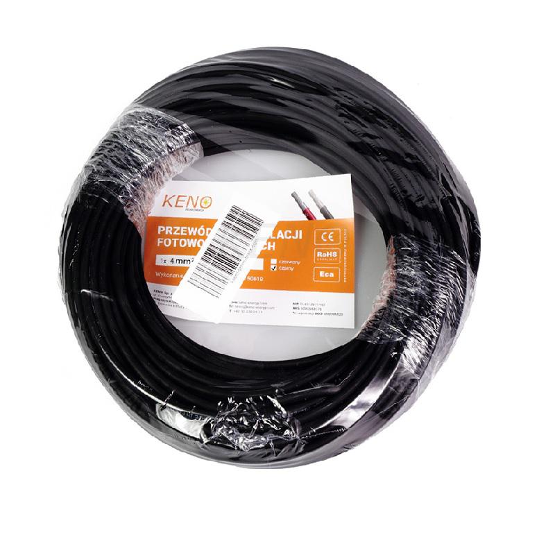 KENO kabelis 4mm² juoda pakuotė 50m