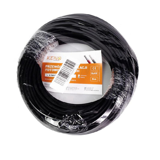 KENO kabelis 4mm² juoda pakuotė 50m