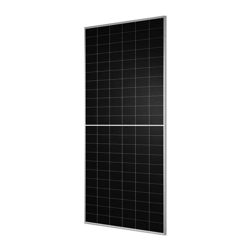 TW Solar 725W fotovoltinis modulis, perpjautas, N tipo, 33 mm, sidabrinis rėmelis, TW-PVCON01 jungtis, 1400 mm laidas