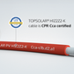 Kabelis Top Cable TOPSOLAR PV H1Z2Z2-K (1x6 mm, red)