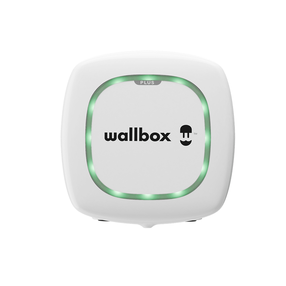 EV įkrovimo stotelė Wallbox Pulsar Plus 7.4kW (5m cable, Black/White)